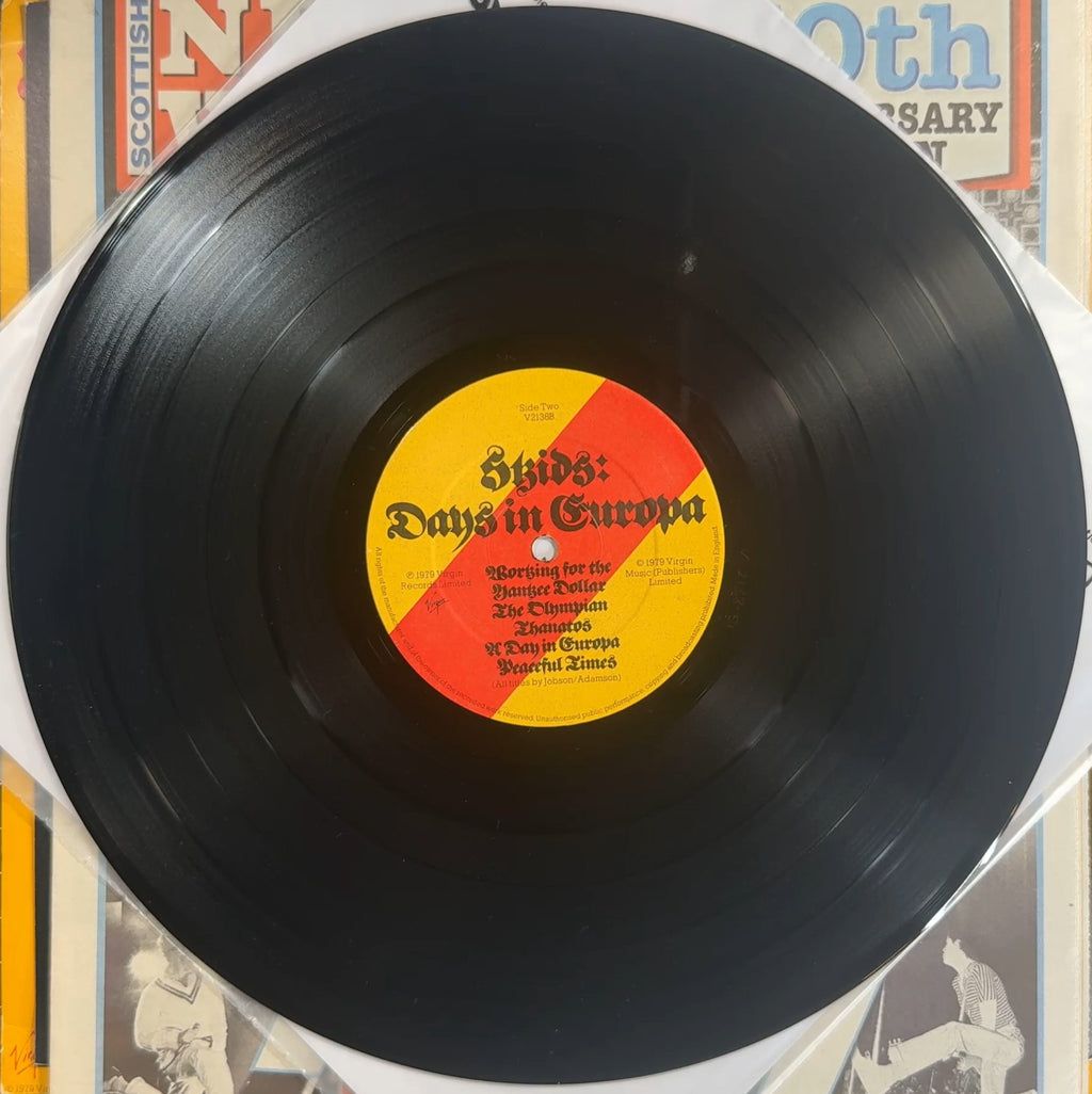 Skids Days In Europa 1979 UK 1st Press + Orig Insert + Newspaper
