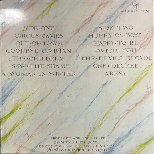 Skids The Absolute Game 1980 UK 1st Edition Embossed + Free Album