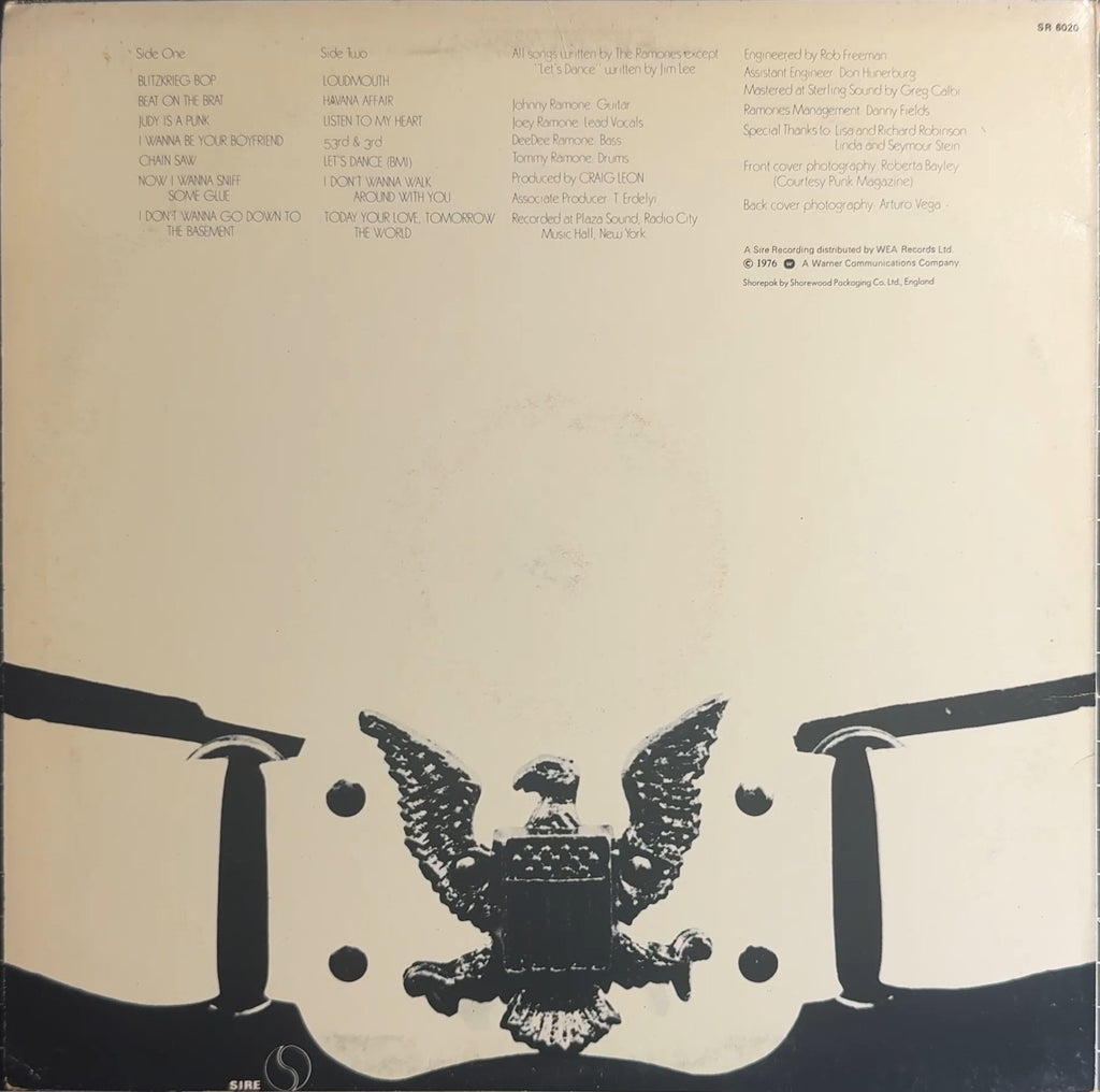 Ramones - Ramones 1978 UK WEA Pressing VG+/VG+