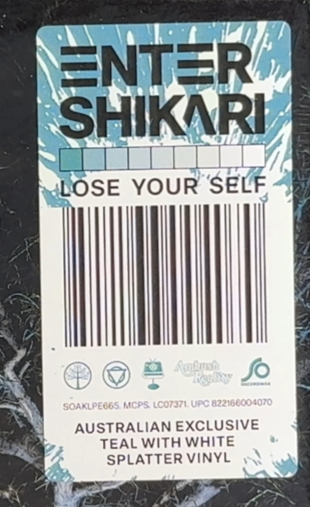 Enter Shikari Lose Your Self SEALED/NM Australia Ltd Edtn (500) Teal/White