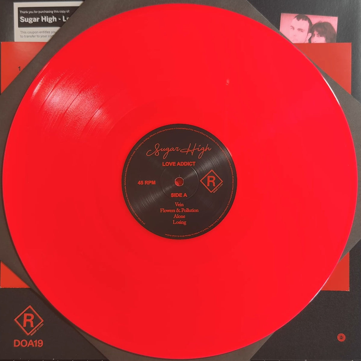 Sugar High Love Addict 2020 Australia First Press Limited Edition Neon Pink New