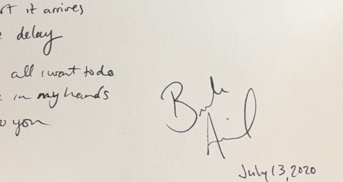 Brooke Annibale Handwritten & Signed Lyric Sheets One-of-a-kind!