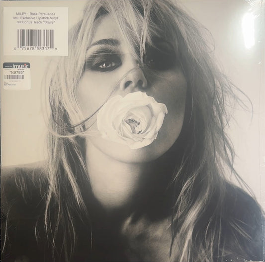 MILEY Cyrus Bass Persuades German Import Bonus Track Smile Lipstick Red Vinyl LP Sealed New