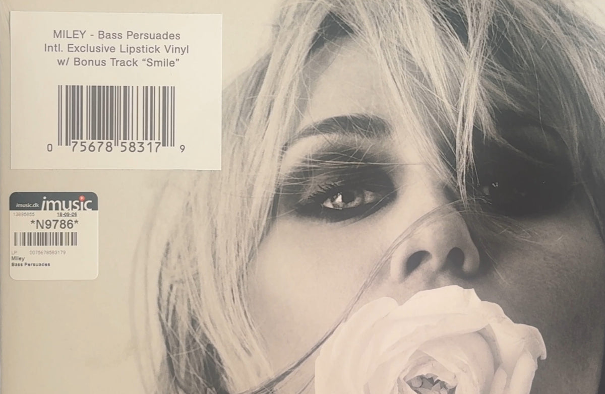 MILEY Cyrus Bass Persuades German Import Bonus Track Smile Lipstick Red Vinyl LP Sealed New