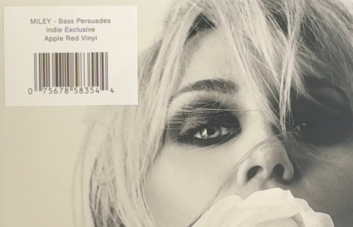 Miley Cyrus Bass Persuades German Import Indie Apple Red Vinyl Poster Gatefold Sealed New