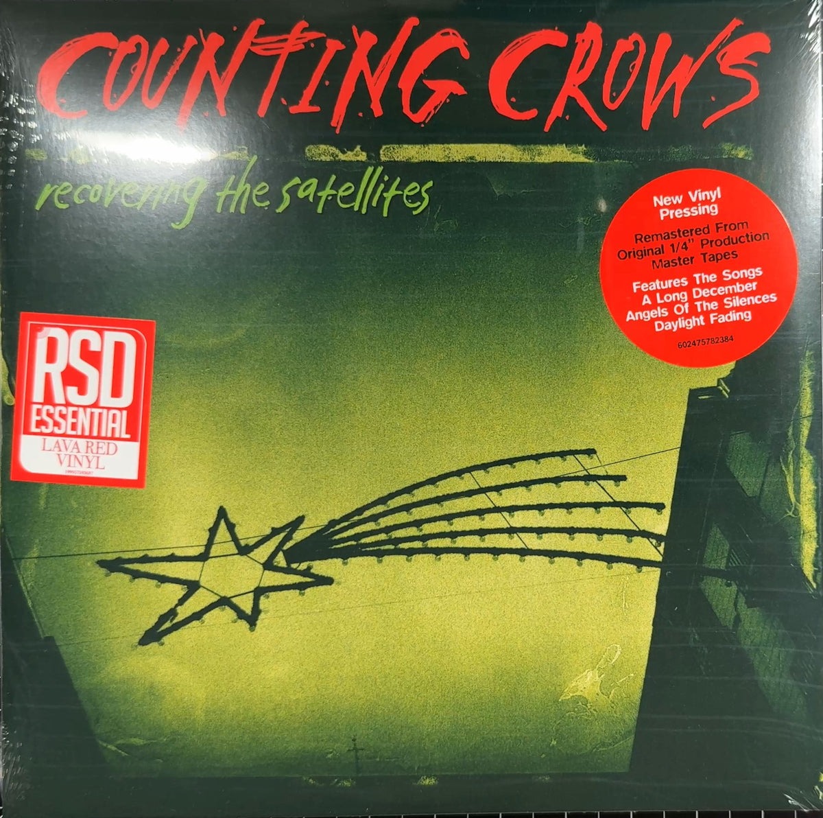 Counting Crows Recovering The Satellites Lava Red New Sealed RSD Essentials