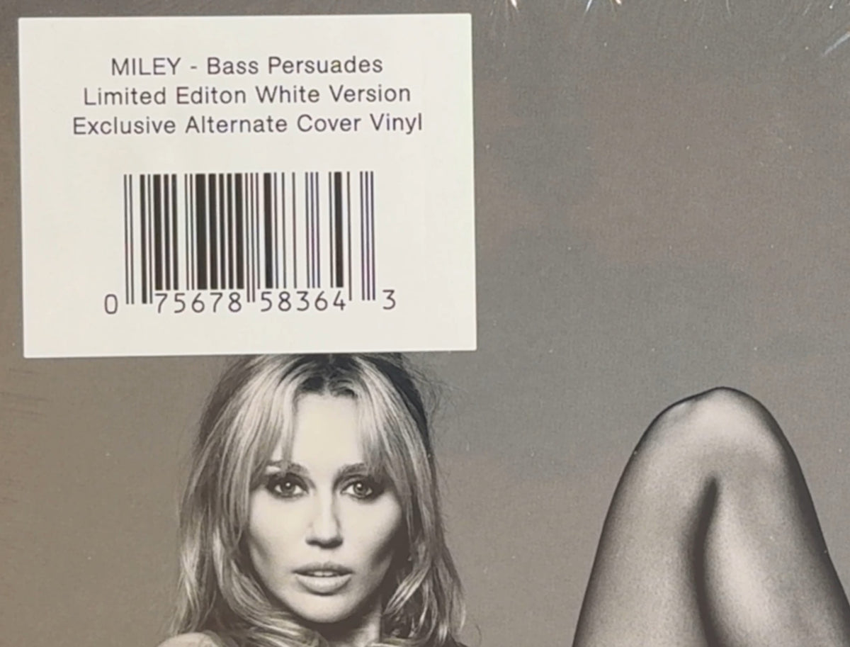 Miley Cyrus Bass Persuades 2026 US White Vinyl Limited Edition Alt Artwork Poster Sealed New NM