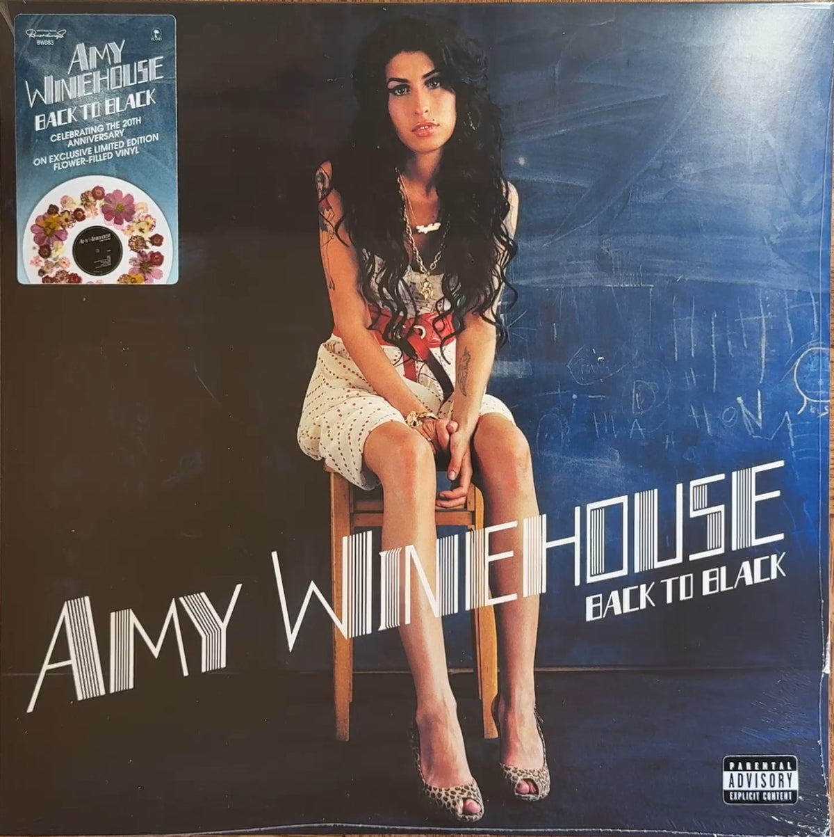 Amy Winehouse Back To Black 20th Anniversary Edition - Limited Edition Flower Filled Clear Vinyl (Bad World BW083)