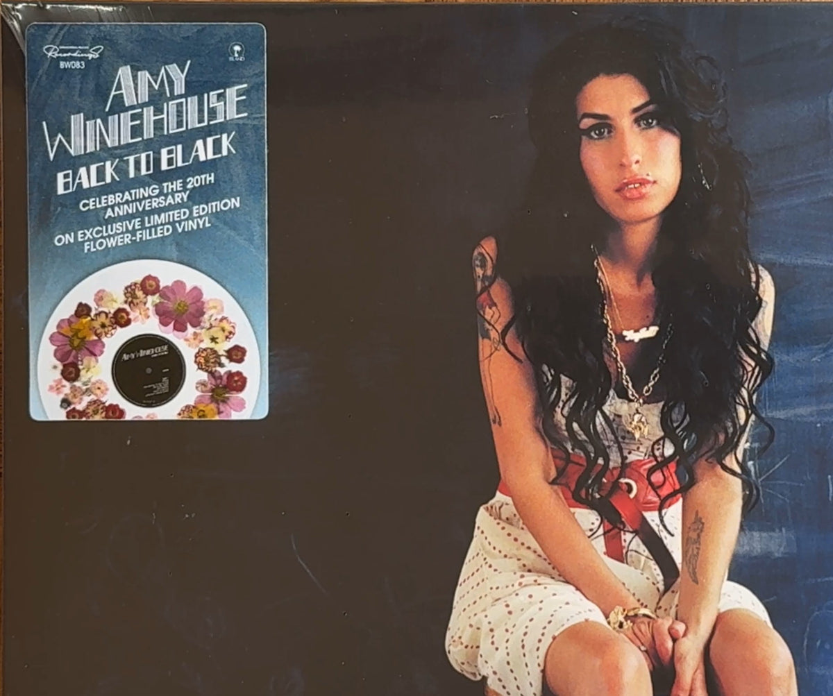 Amy Winehouse Back To Black 20th Anniversary Edition - Limited Edition Flower Filled Clear Vinyl (Bad World BW083)