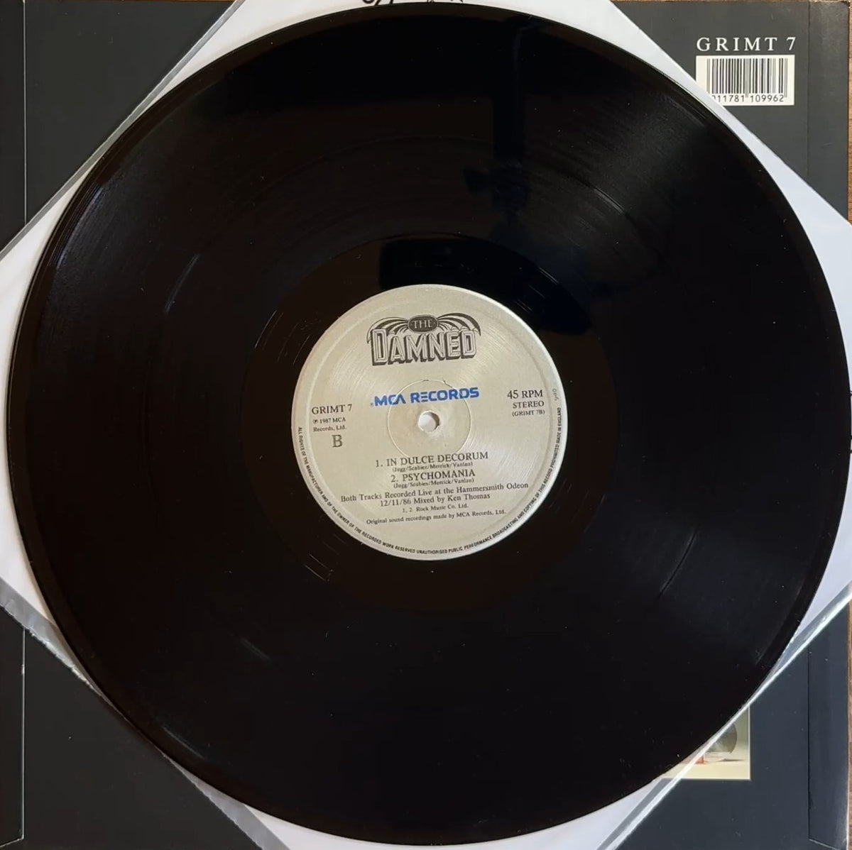 The Damned Alone Again Or 1987 UK 1st Press 12" Single VG+ VG+