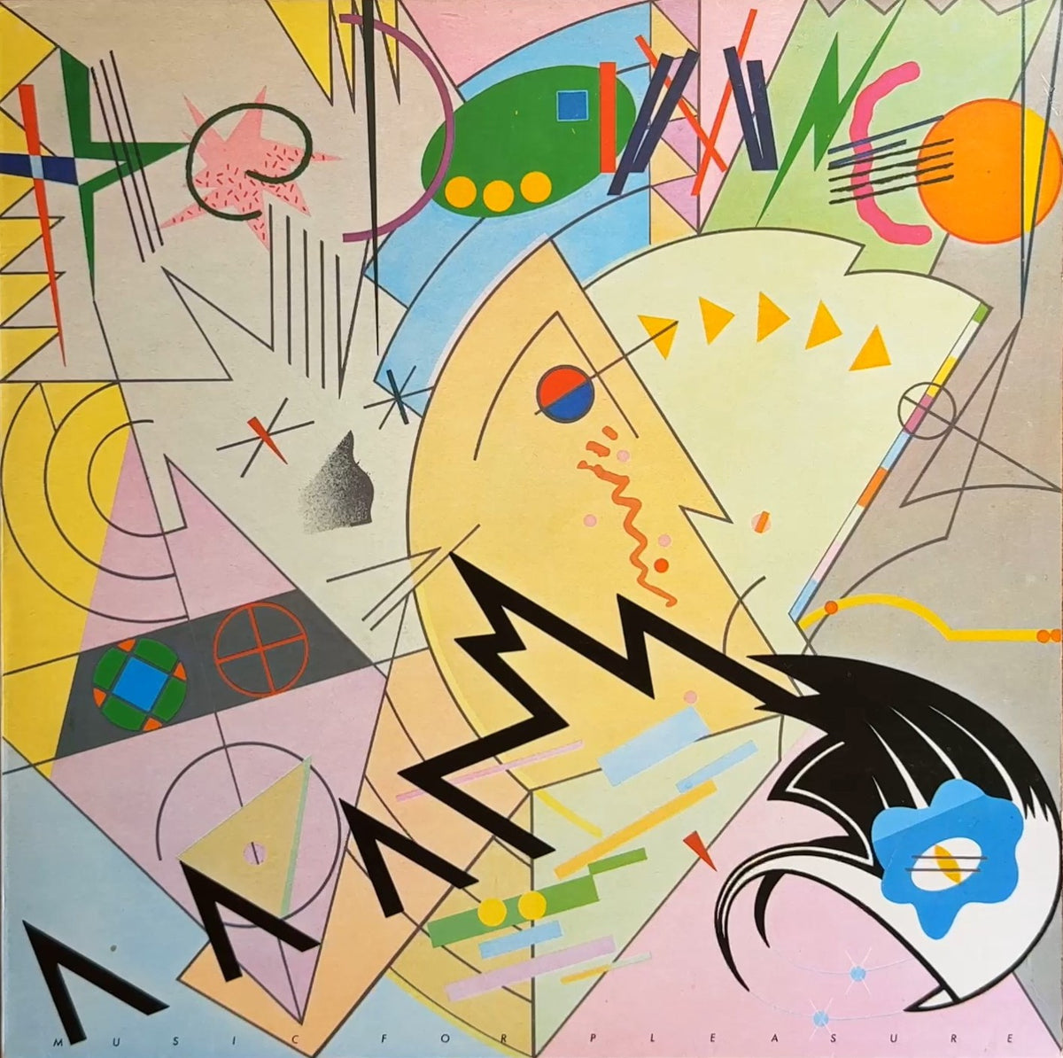 The Damned Music For Pleasure 1977 UK 1st Press VG+ VG+ Island Pressing Stiff Records SEEZ 5