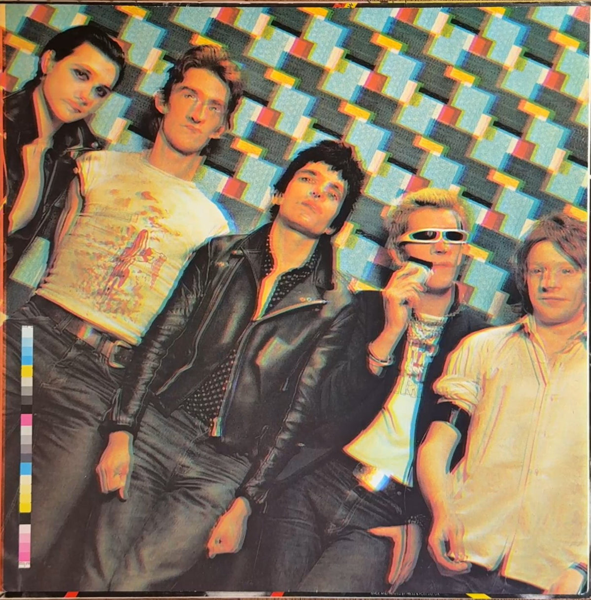 The Damned Music For Pleasure 1977 UK 1st Press VG+ VG+ Island Pressing Stiff Records SEEZ 5